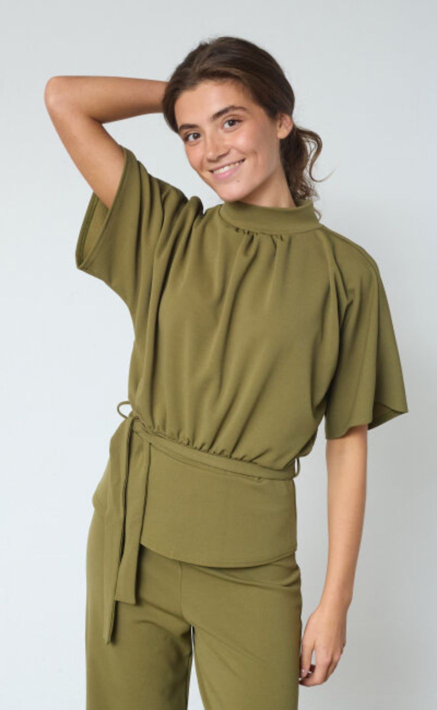 Sisters Point Bluse - Girl-Top6 - Martini Olive