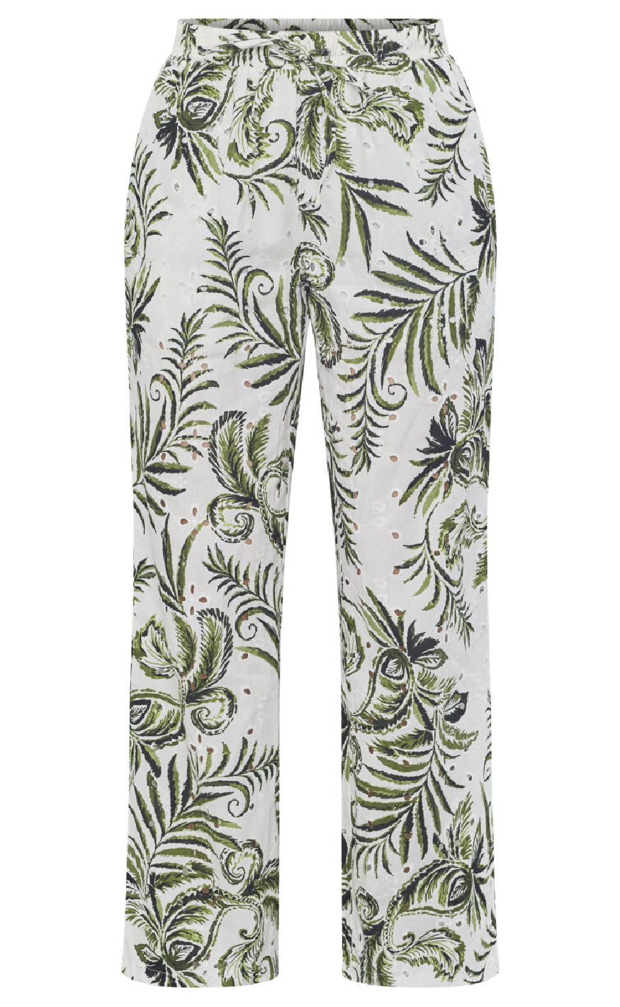 Sisters Point Bukser - Gilma-PA2 - Cream/Green