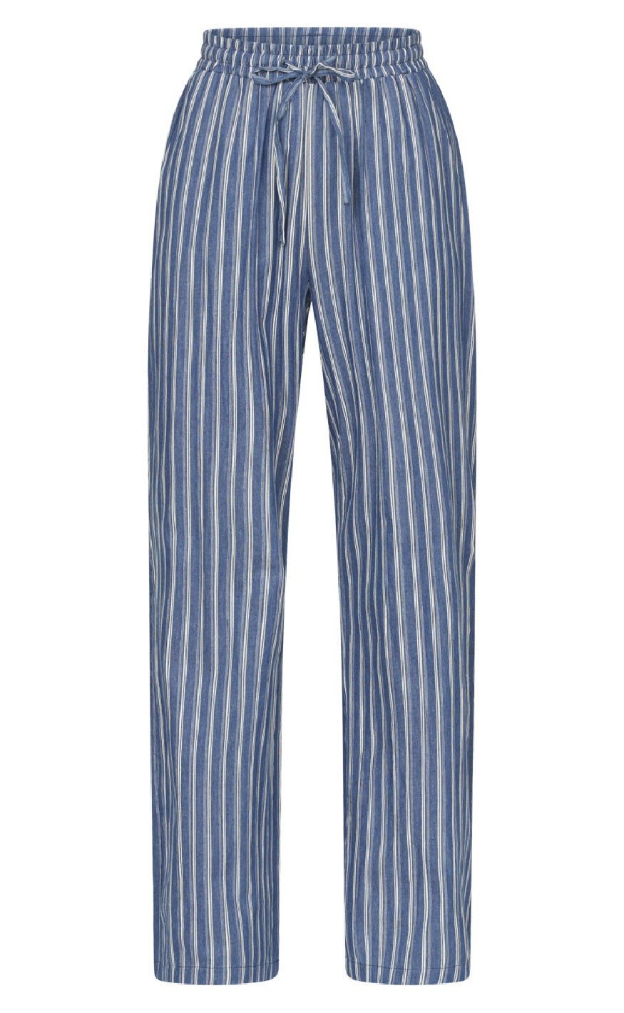 Sisters Point Bukser - Grita-PA - Denim Blue Stripe