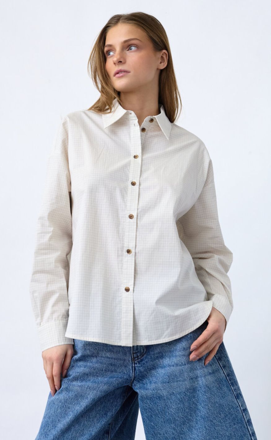 Sisters Point Skjorte - Emmu-SH - Cream Check