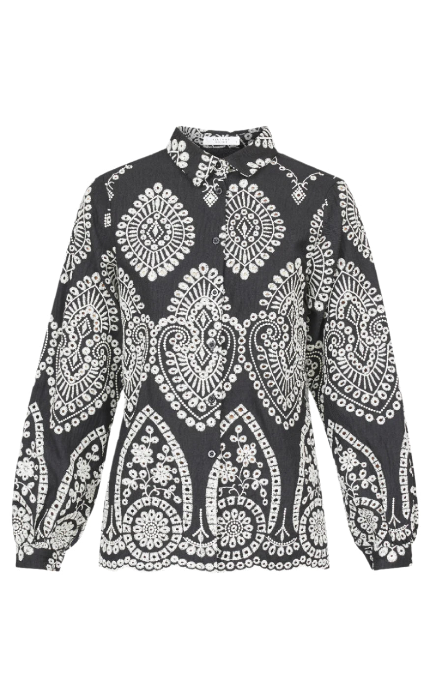 Sisters Point Skjorte - Gada-SH57 - Black/Cream