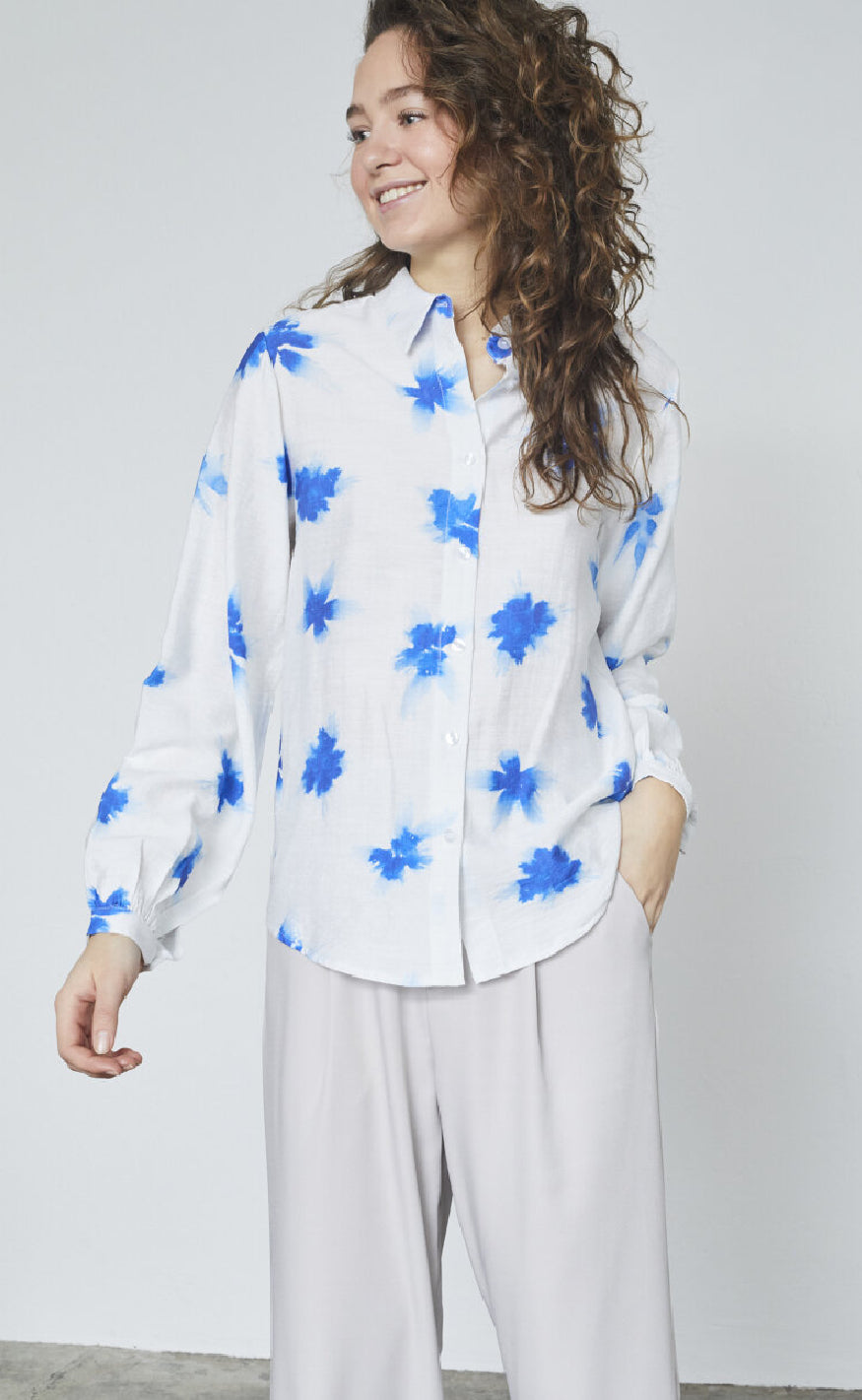 Sisters Point Skjorte - Gada-SH57 - Cream/Blue