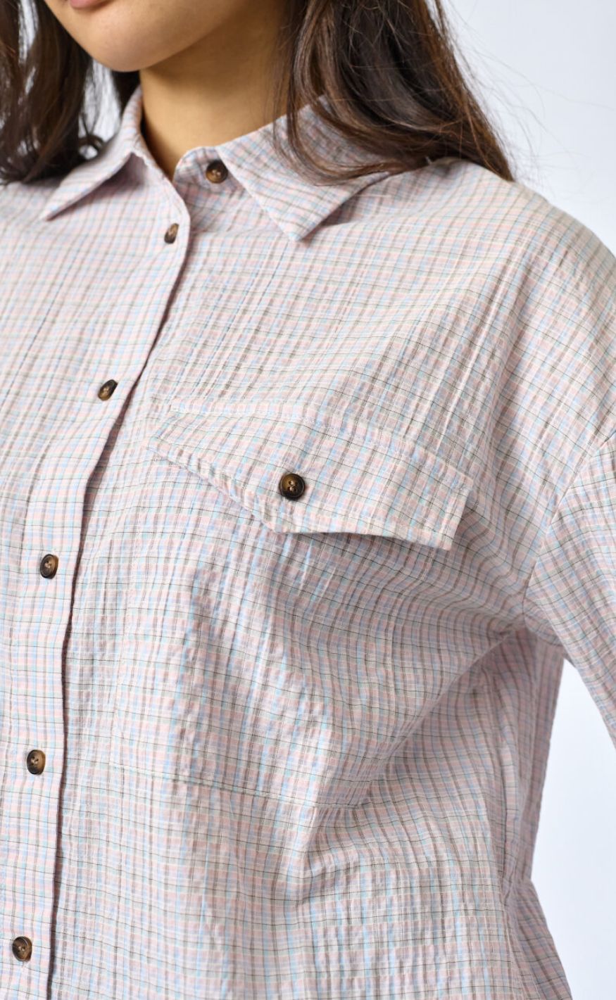 Sisters Point Skjorte - Vibeke-SH - Soft Rose Check