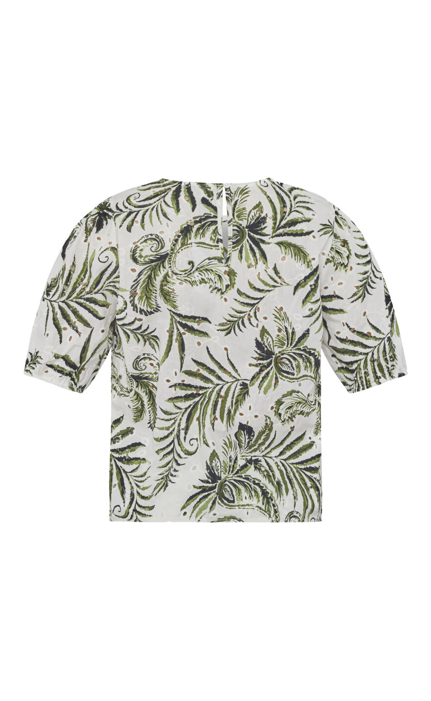 Sisters Point Top - Gilma-O.T - Cream/Green