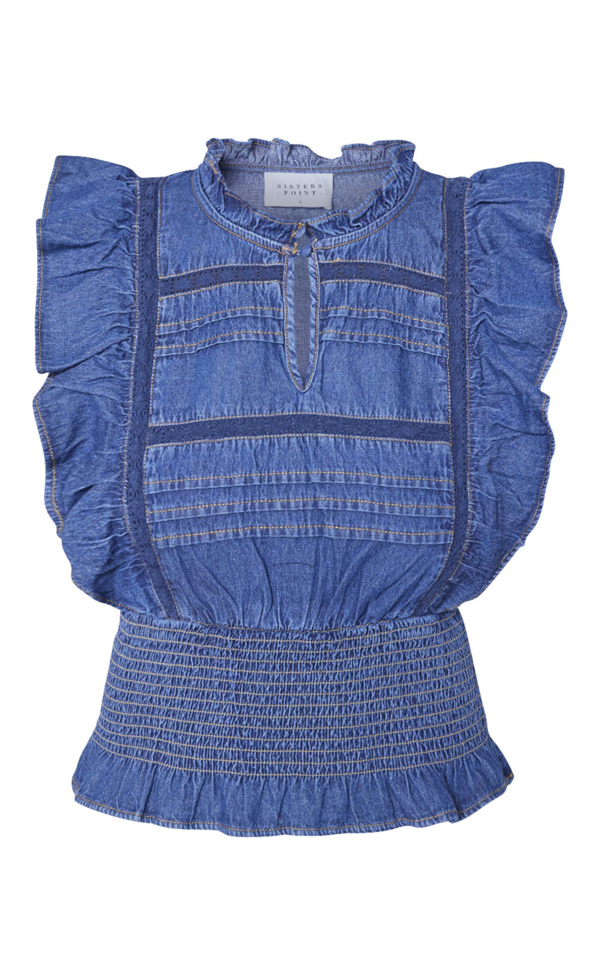Sisters Point Top - Ulsa-TOP - M. Denim Blue