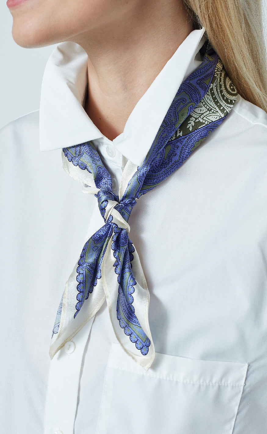 Sisters Point Tørklæde - Scarf-500 - Khaki Comb.