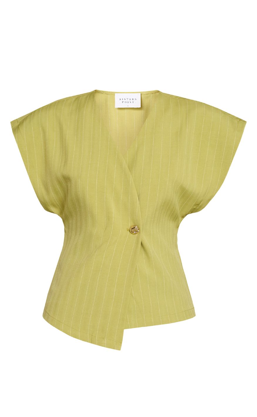 Sisters Point Vest - EVELA-VE2 - Lime Pinstripe