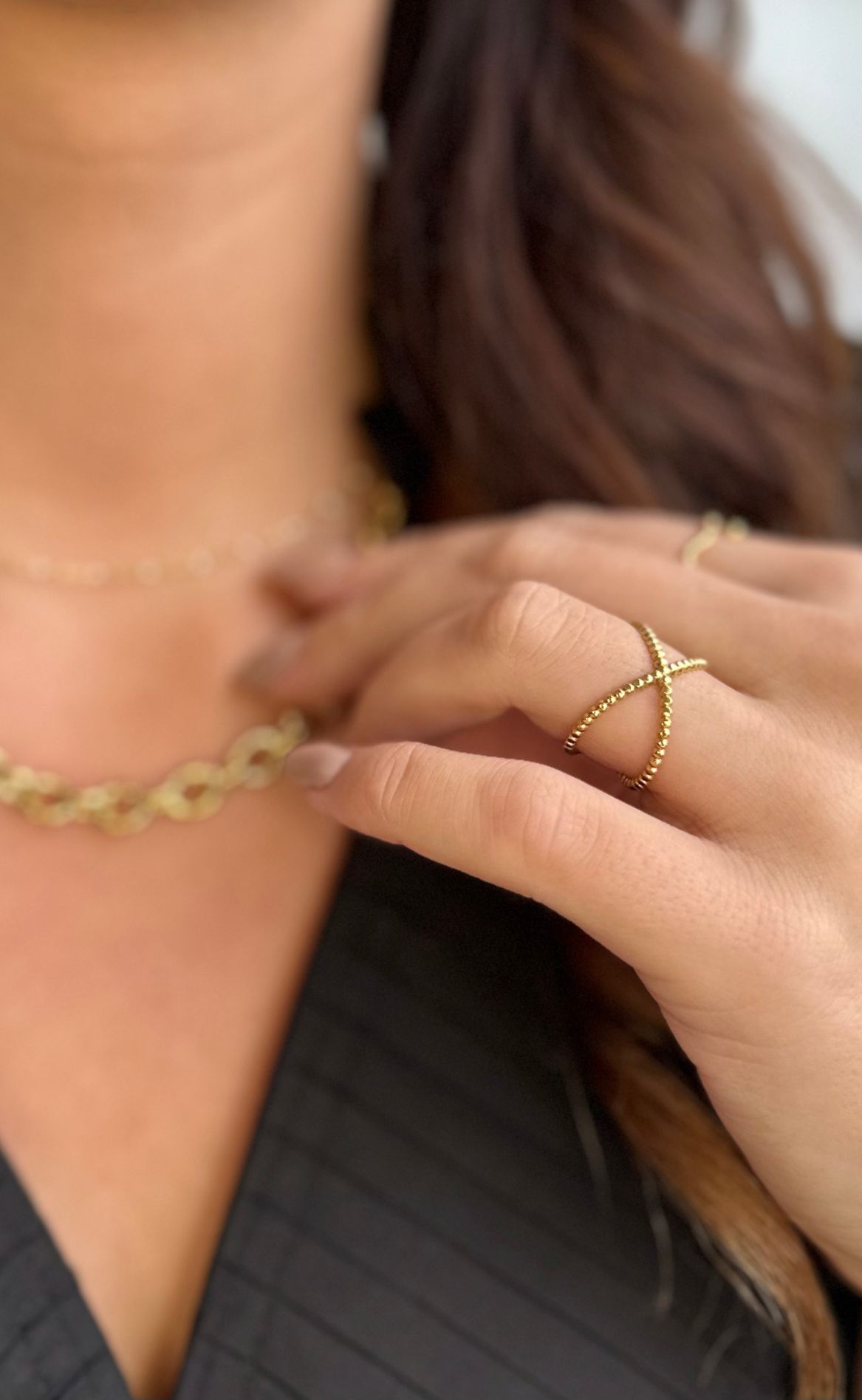 Smykkeli Copenhagen Ring - Larisa - Gold Colour