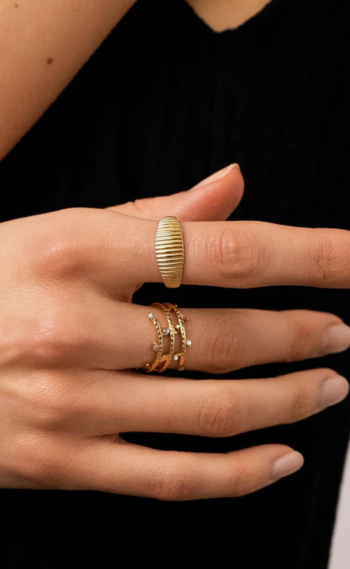 Smykkeli Copenhagen Ring - Mallorca - Gold Colour
