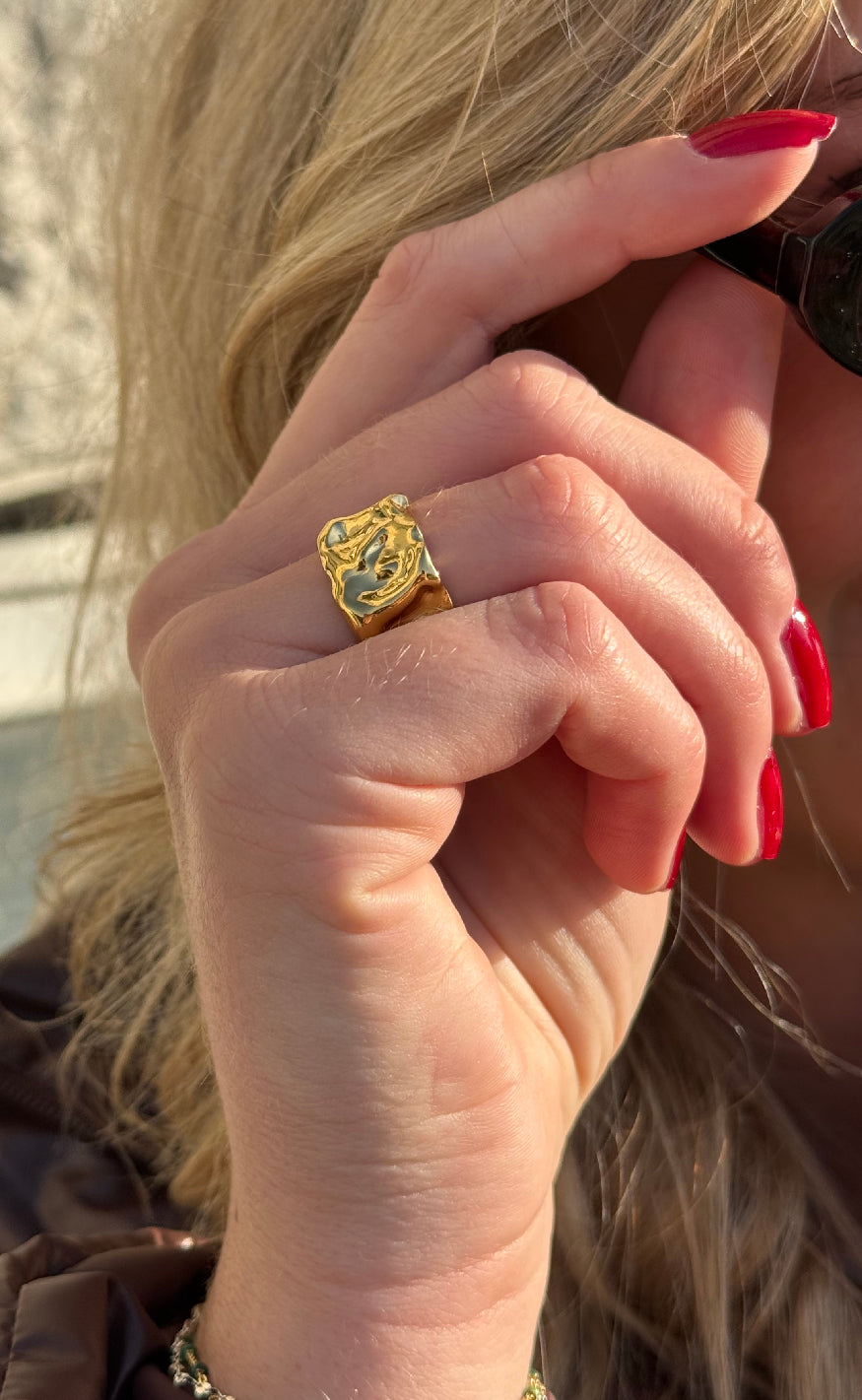 Smykkeli Copenhagen Ring - Mathilde - Gold Colour