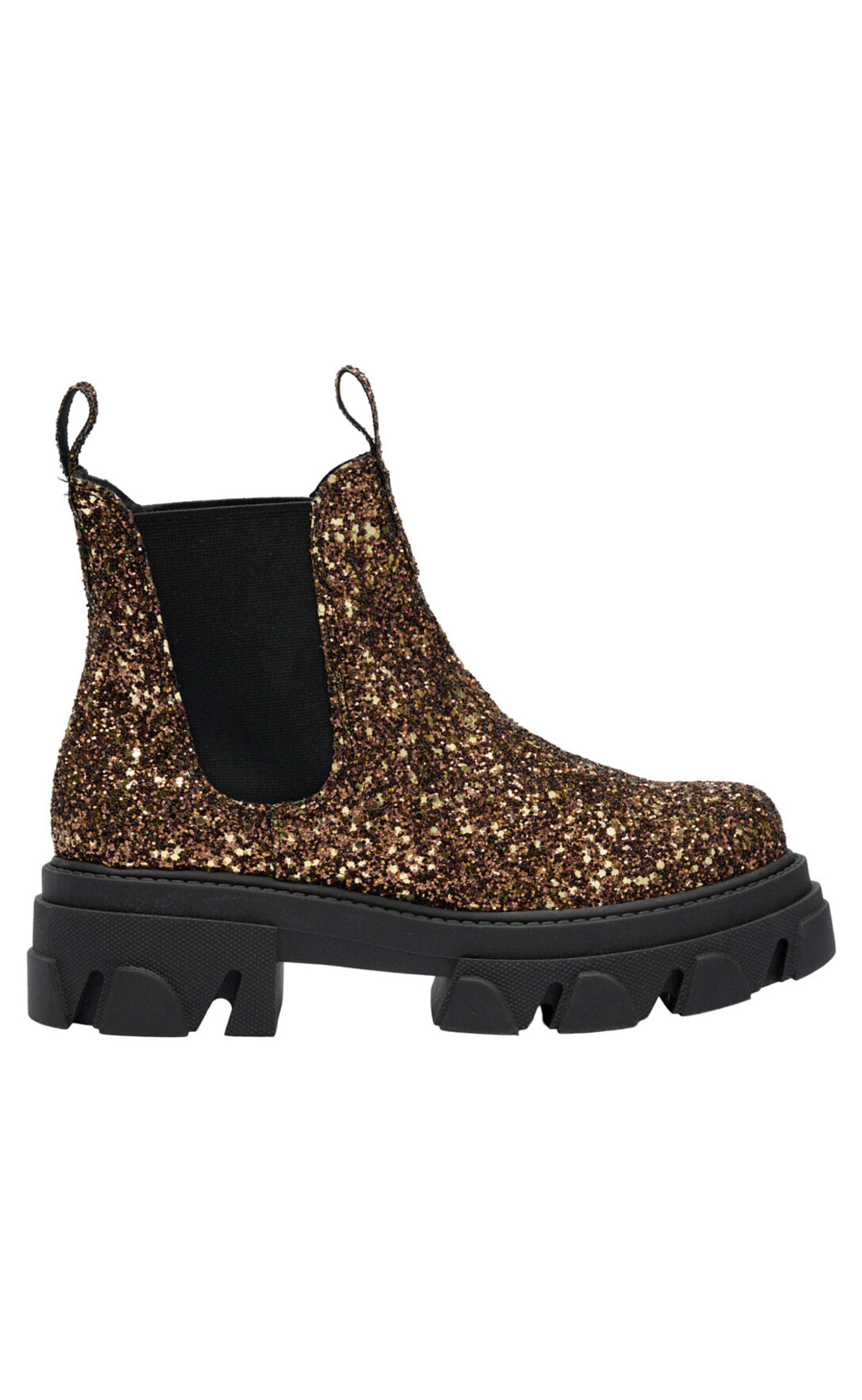 Tim & Simonsen Støvler - Brigitte Low Glitter - Bronze
