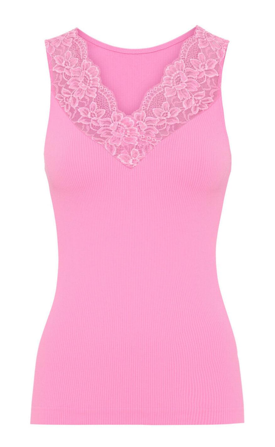 Tim & Simonsen Top - Belen V-Lace - Macaron (vendbar)