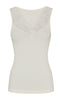 Tim & Simonsen Top - Belen V-lace - Ivory (vendbar)