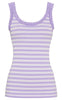 Tim & Simonsen Top - Isa Rib - Lavanda/Bianco