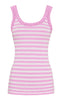 Tim & Simonsen Top - Isa Rib - Macaron/Bianco