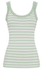 Tim & Simonsen Top - Isa Rib - Menta/Bianco