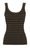 Tim & Simonsen Top - Isa Rib - Nero/Noce