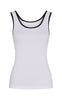 Tim & Simonsen Top - Marie Rib - Bianco/Nero