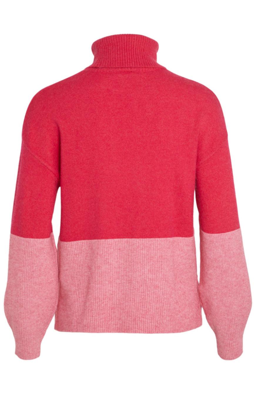 VILA Striktrøje - Ril Blocking Roll - Love Potion
