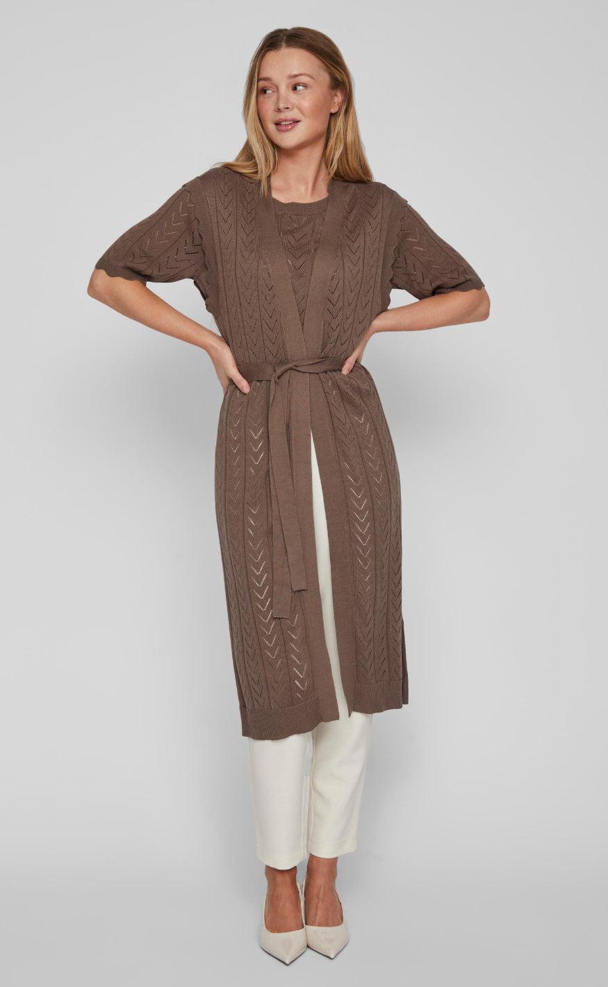 VILA Vest - Shelley - Walnut