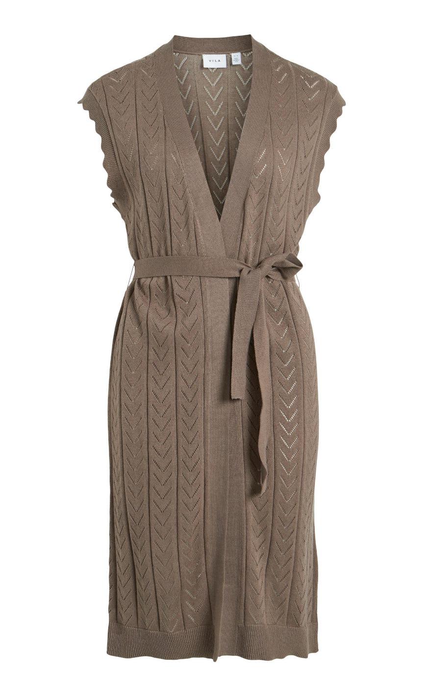 VILA Vest - Shelley - Walnut