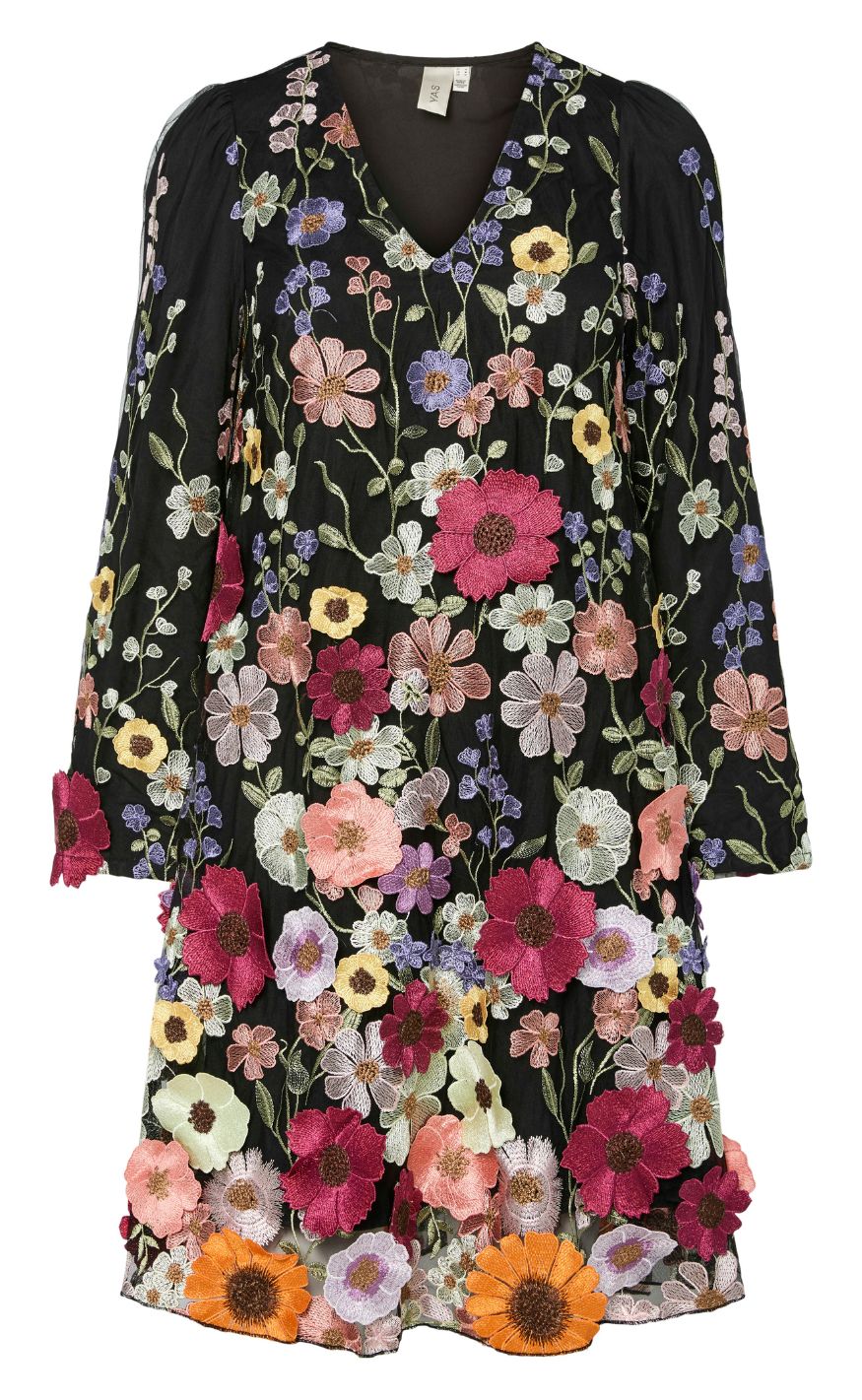YAS Kjole - Flowering - Black