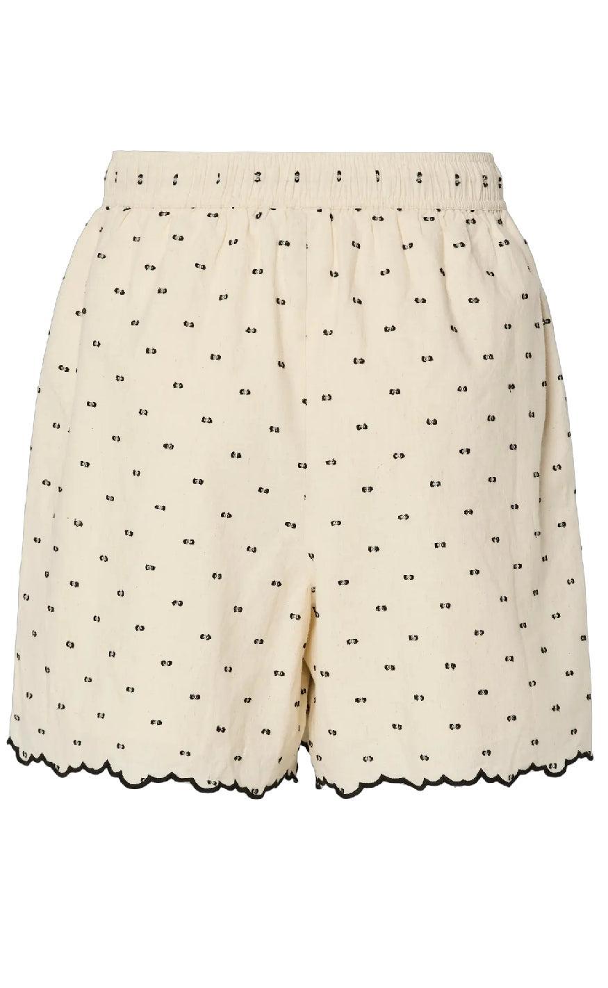 YAS Shorts - Dobby - Gardenia