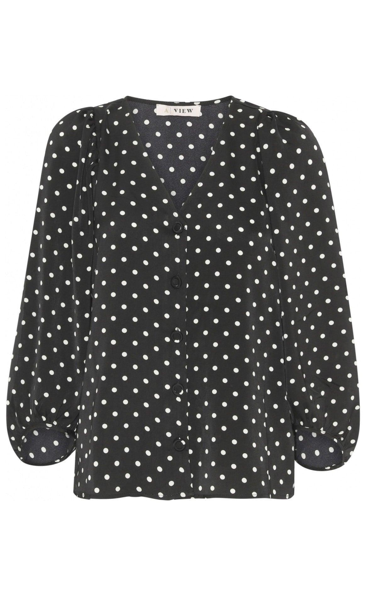 A-View Bluse - Anja - Black
