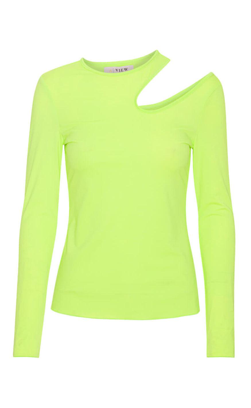 A-View Bluse - Scarla - Lime