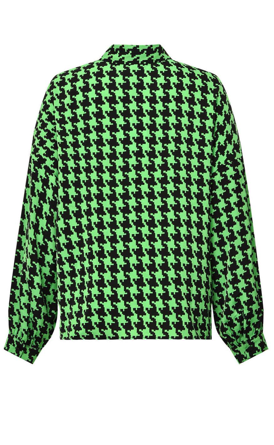A-View Bluse - Simone - Black/Green