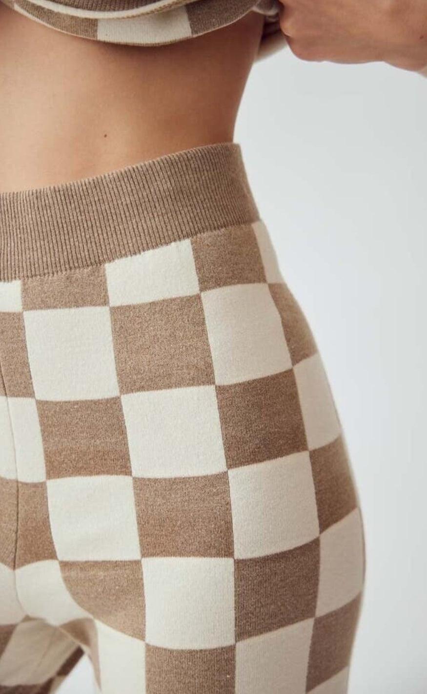 A-View Bukser - Kiras - Brown Check