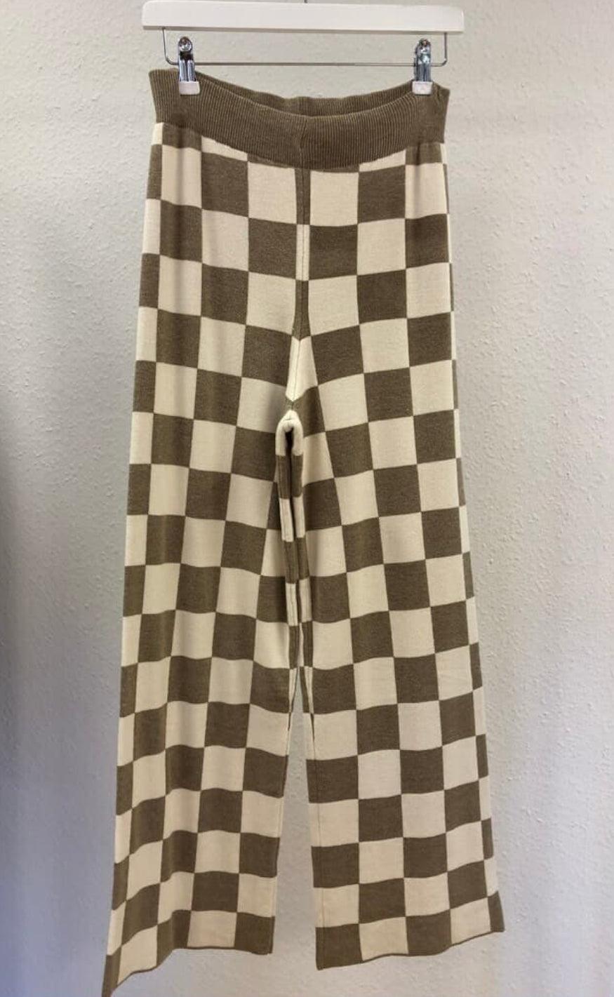 A-View Bukser - Kiras - Brown Check