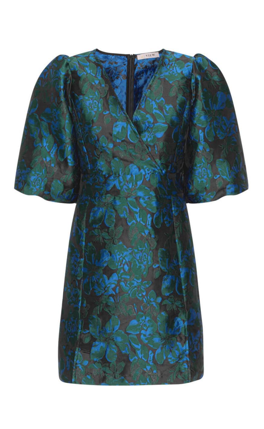 A-View Kjole - Talena - Black/Blue