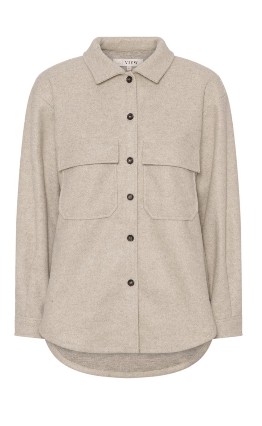 A-View Shacket - Mina - Beige