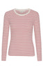Basic Apparel Bluse - Ludmilla - Old Rose/Whisper White