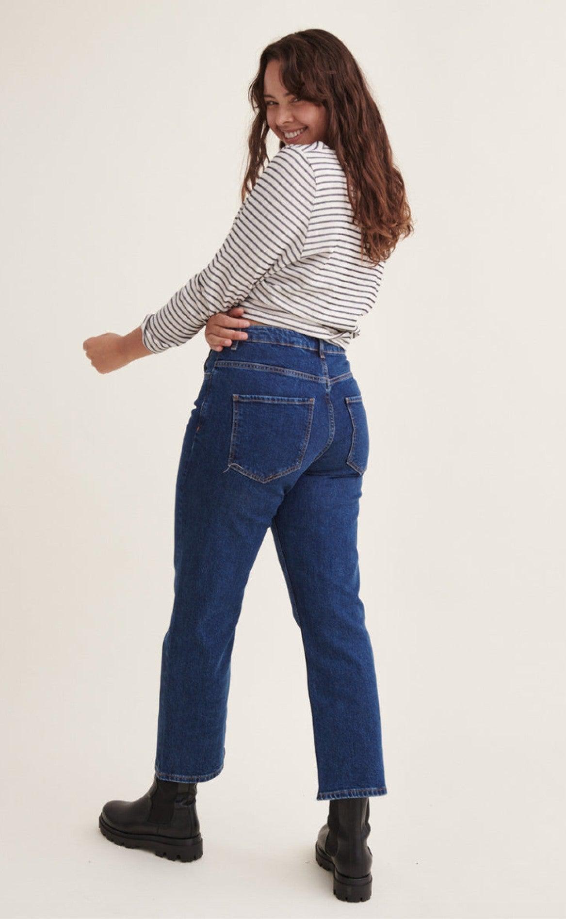 Basic Apparel Bukser - Ellen - Mid Blue