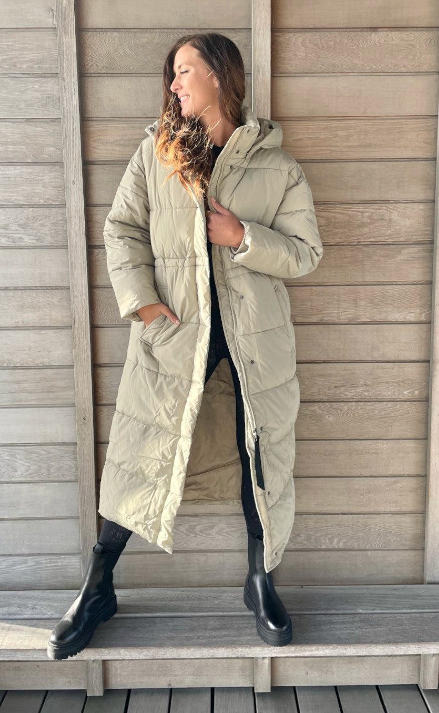 Basic Apparel Jakke - Dagmar Coat - Moss Gray