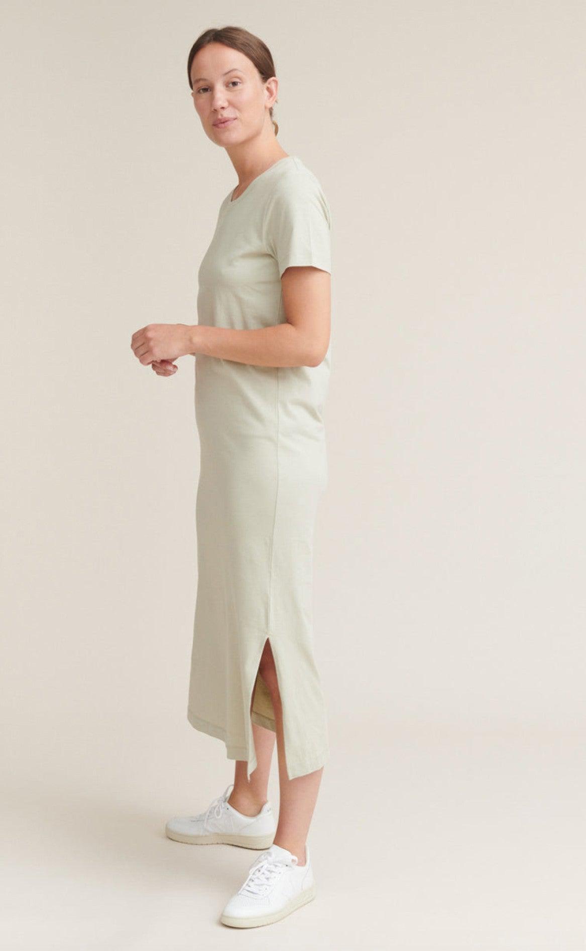 Basic Apparel Kjole - Rebekka - Moss Gray