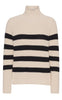 Basic Apparel Sweater - Sweety High Neck - Birch/Black