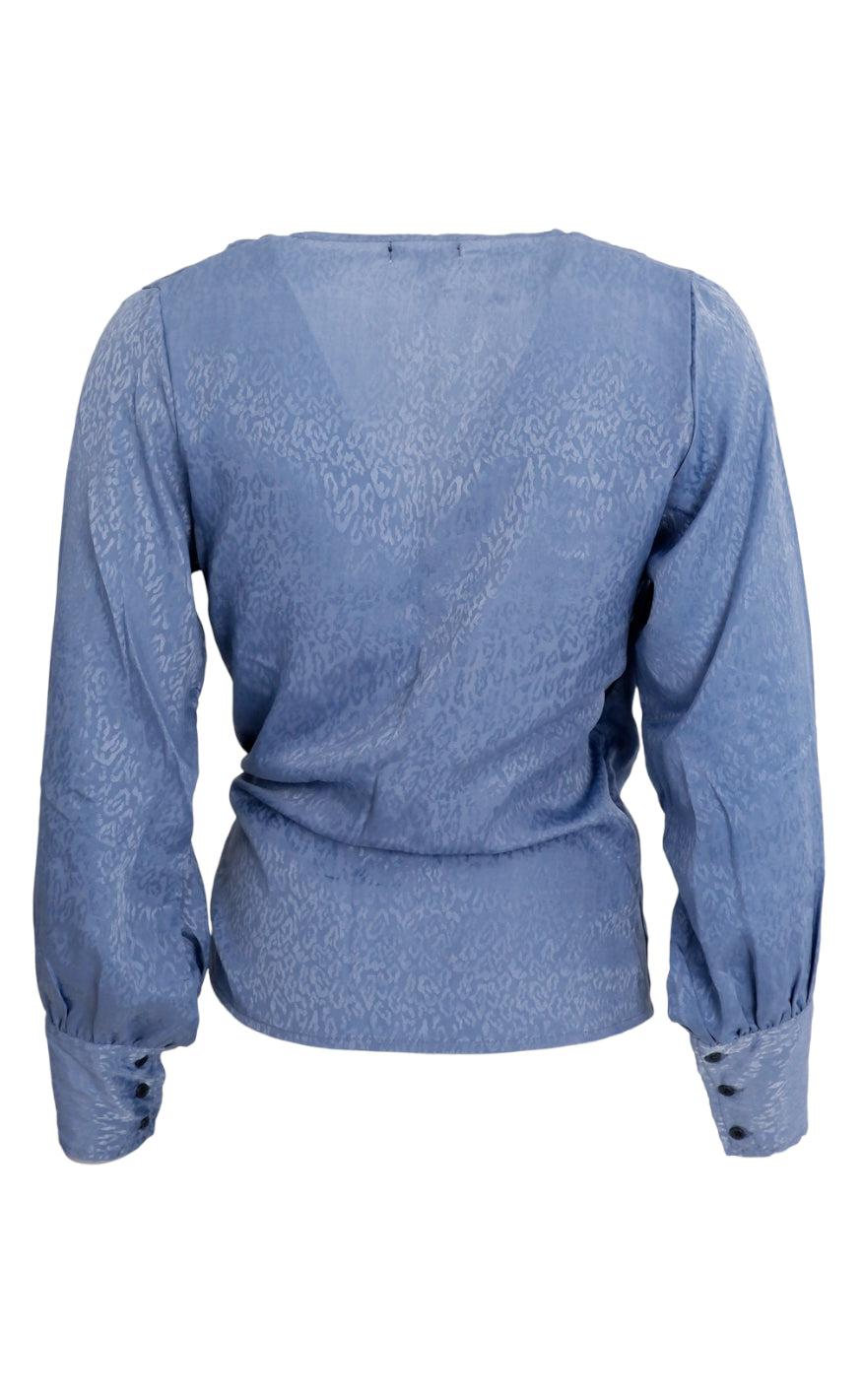 Black Colour Bluse - Luna Wrap - Sky Leo