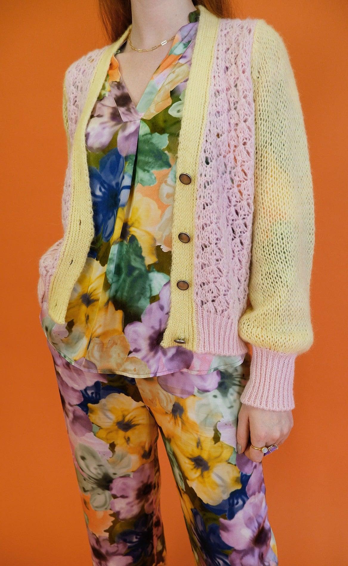 Black Colour Cardigan - Lina - Rose