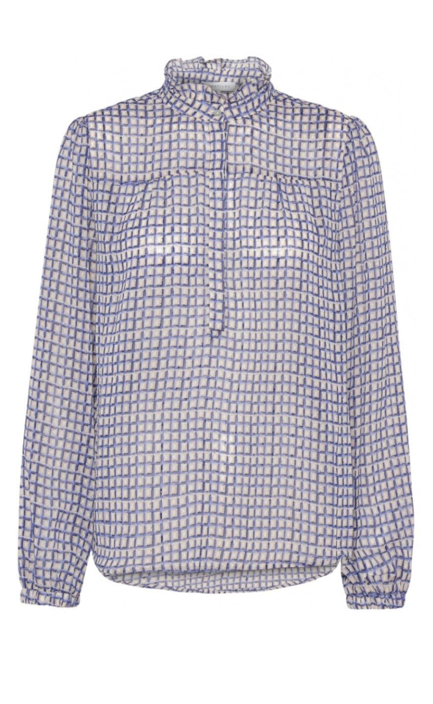 Continue Bluse - Agnes Tern - Blue