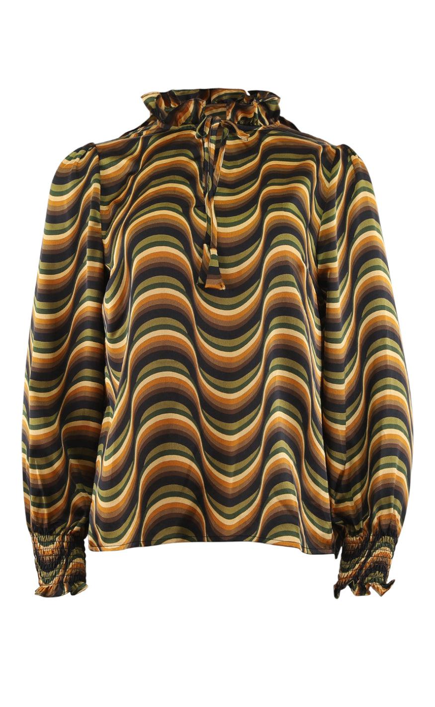 Continue Bluse - Asta - Brown