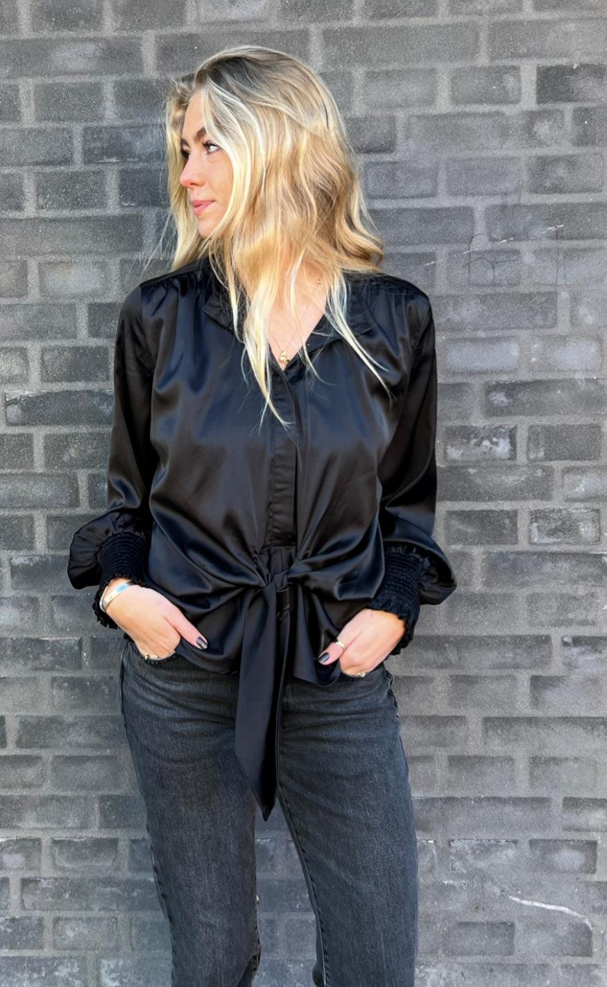 Continue Bluse - Karina - Black
