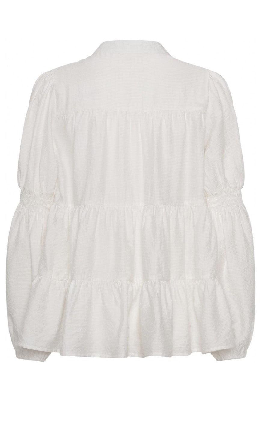 Continue Bluse - Sanna Solid - White