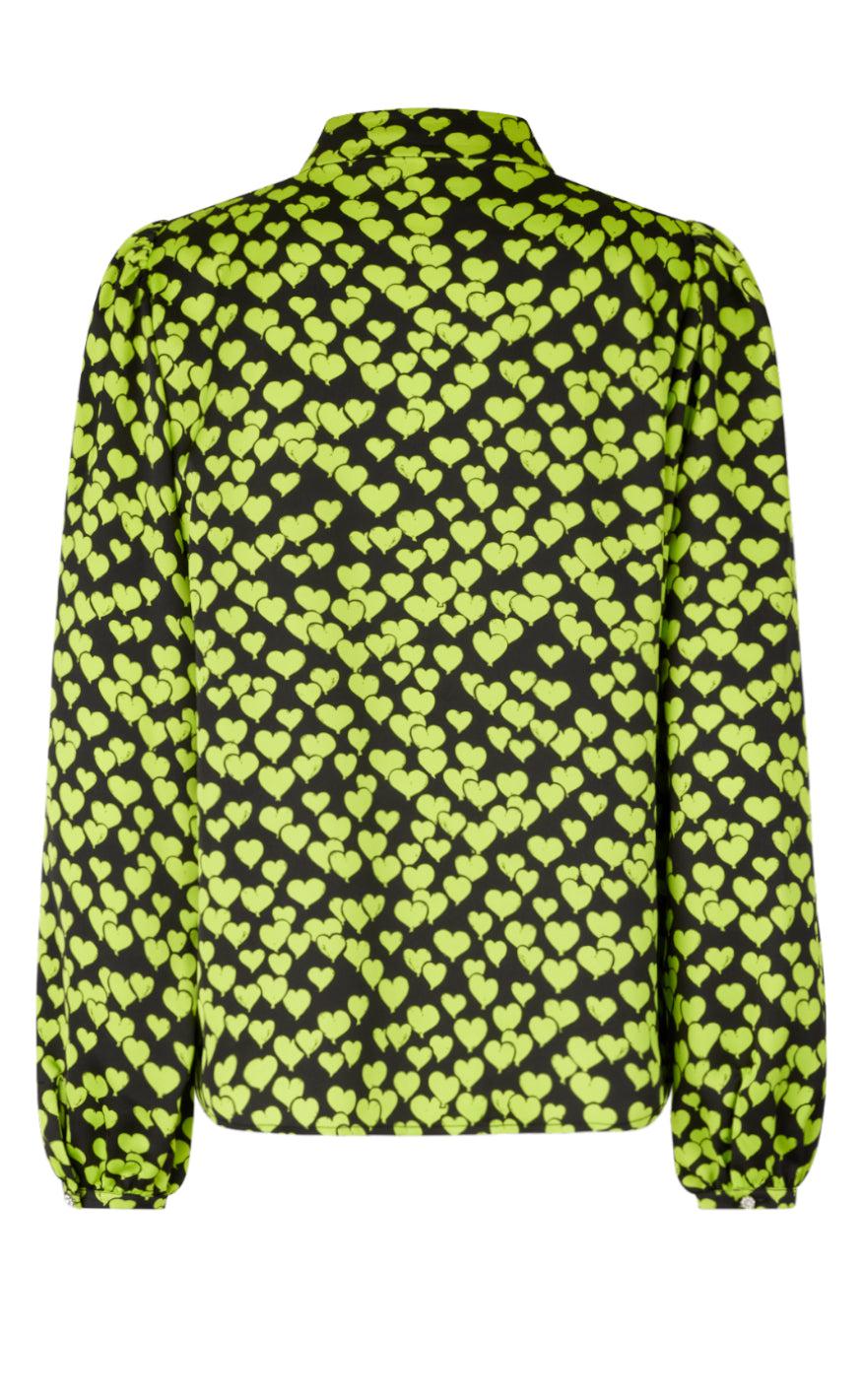 Cras Bluse - Lava - Heartbeats Black