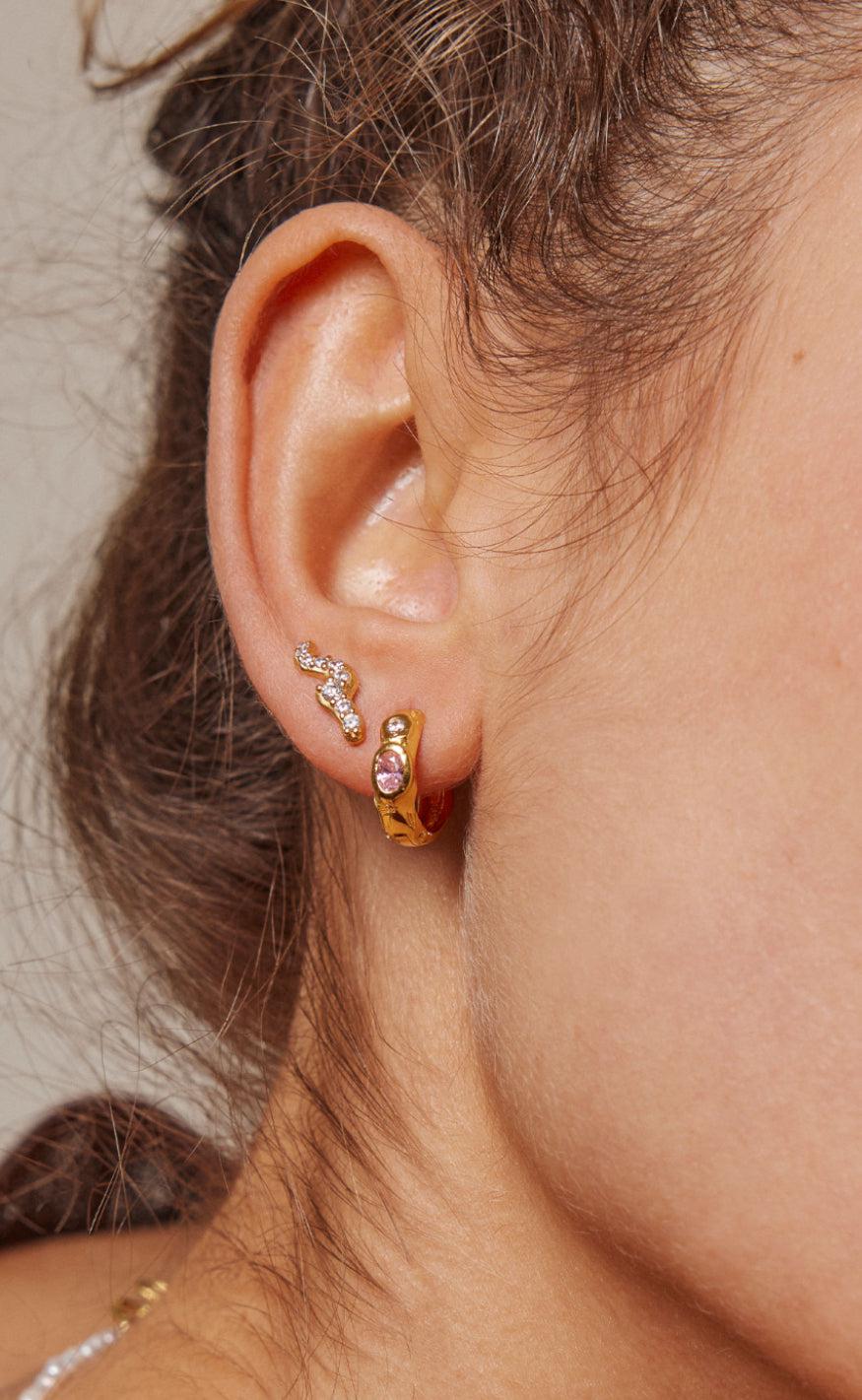 ENAMEL Copenhagen Ørering - Studs Lydia - Clear