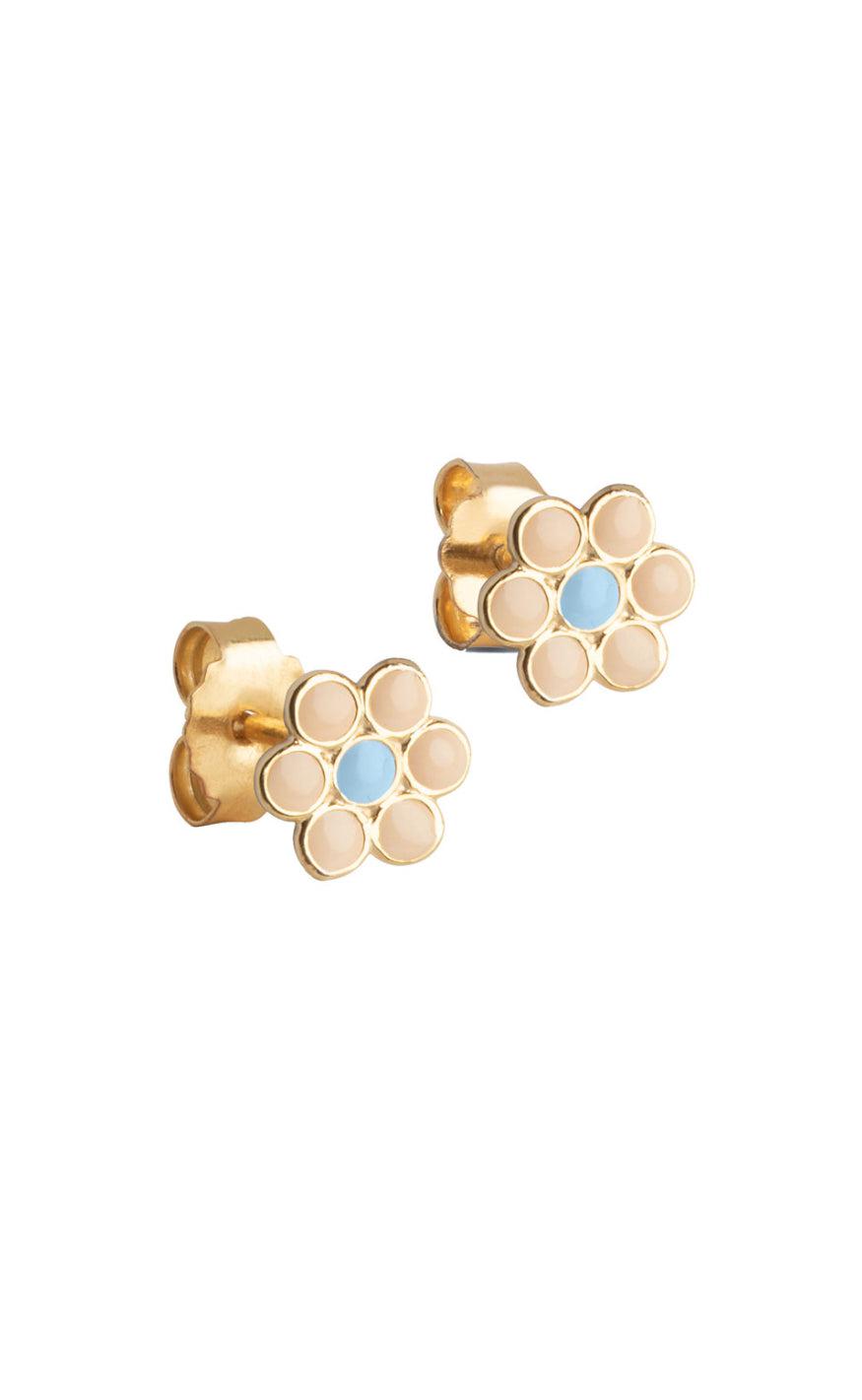 ENAMEL Copenhagen Øreringe - Blossom - Light Blue