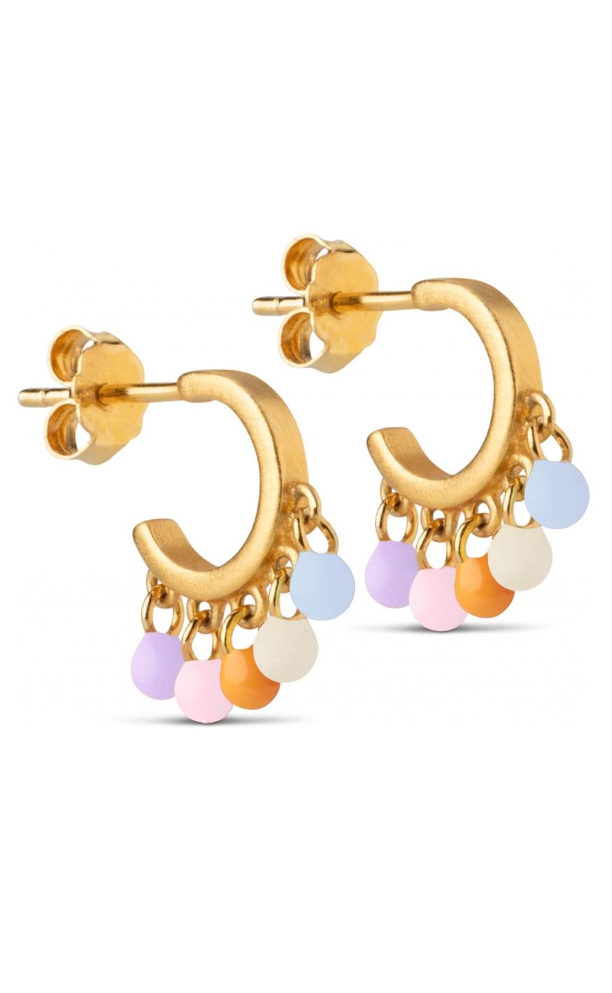 ENAMEL Copenhagen Øreringe / Hoops - Rainbow - Ocean