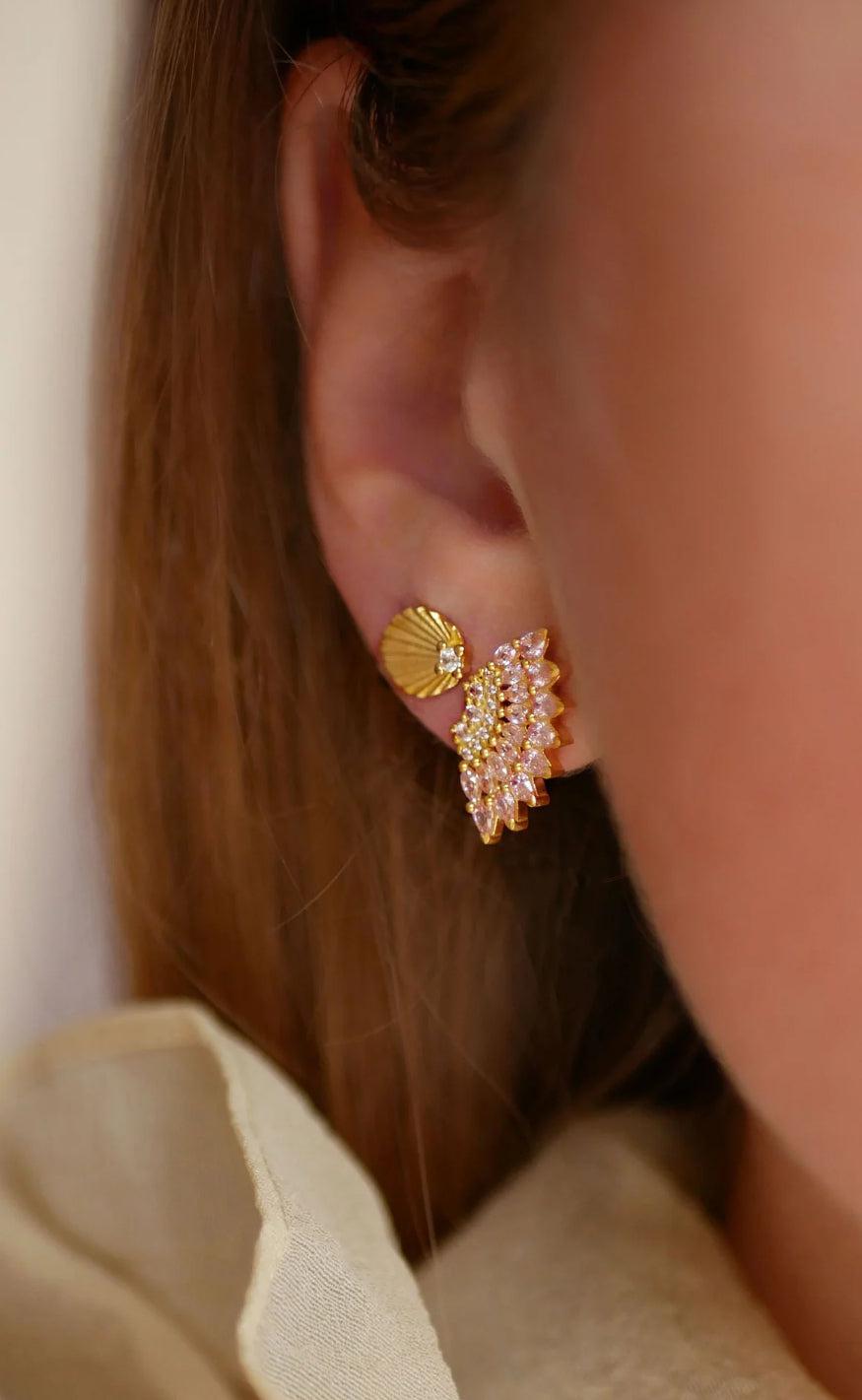 ENAMEL Copenhagen Øreringe / Stud - Edna - Clear